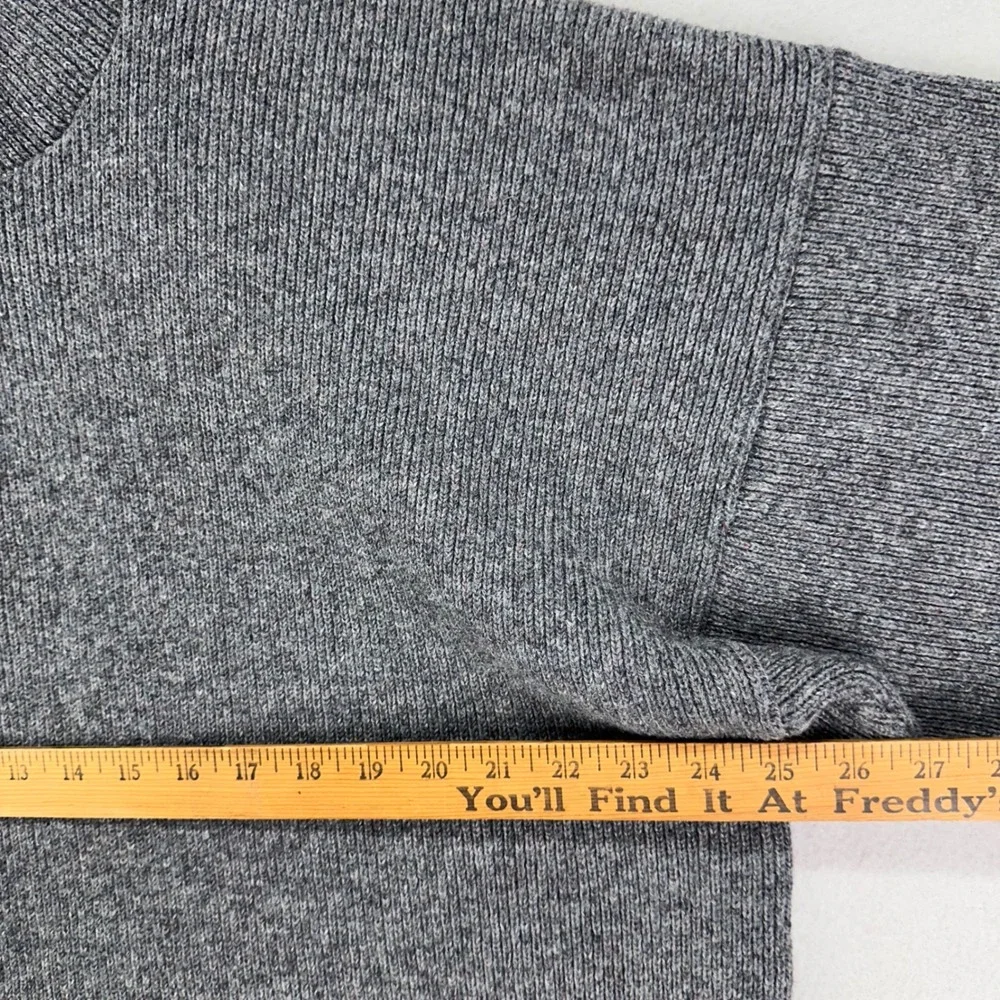VTG AJ Hackett‎ Bungy Wool Sweater Mens M Gray Quarter Zip Made in New Zealand